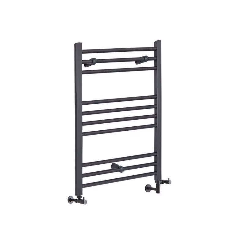 Scaldasalviette Misto Piatto - Termoarredo Bagno Antracite - 800 x 500mm - 300W - Artle