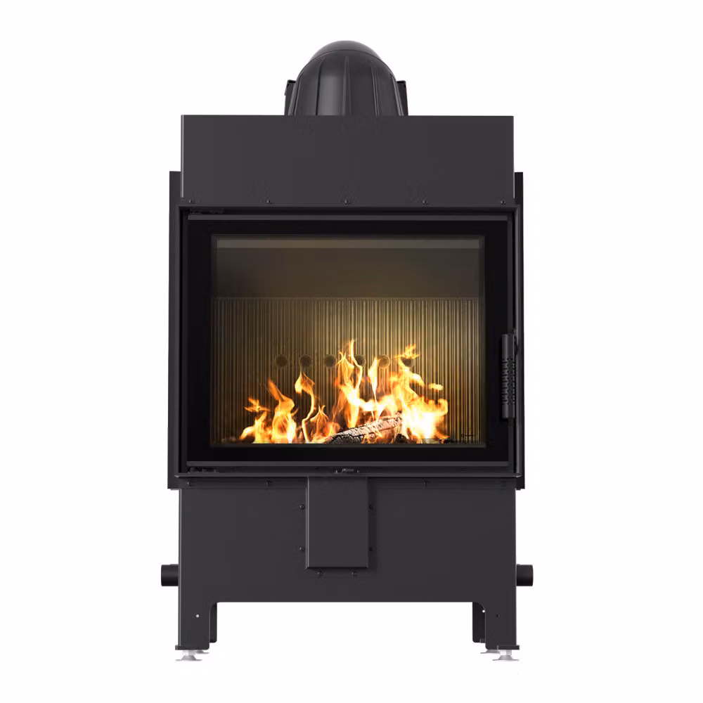 Caminetto in acciaio KRATKI LUCY 12 kW Ø 200 nero thermotec
