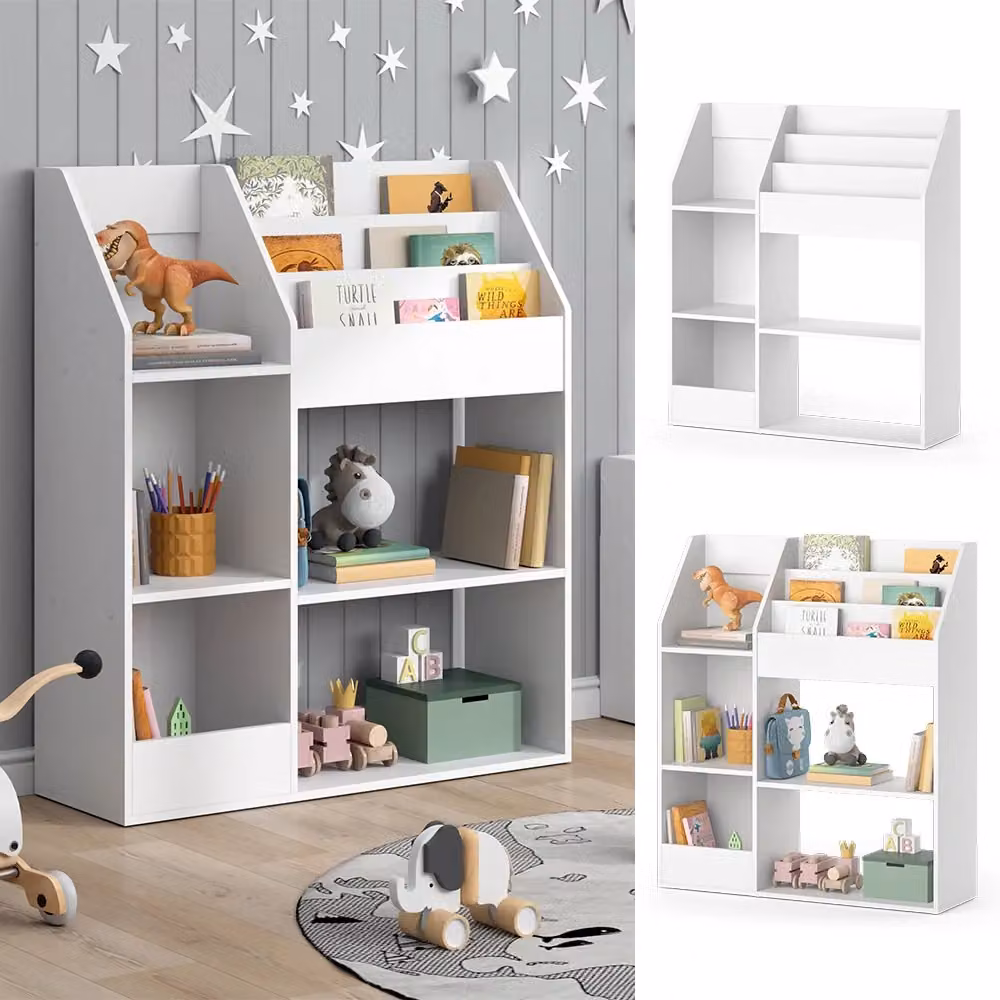 Libreria per bambini Luigi Vicco Bianco L: 100.4 cm, H: 114.2 cm, P: 30.9 cm – 2