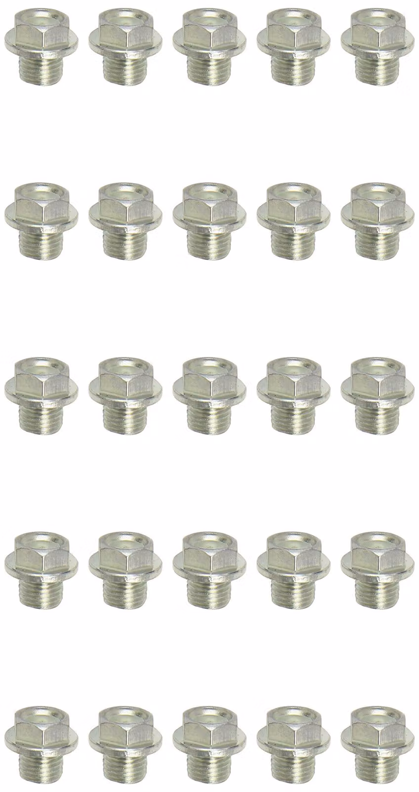 KS TOOLS Tappo di scarico olio esagono esterno 17 mm M14x1,5x13 mm confezione da 25 pezzi - 430.2026