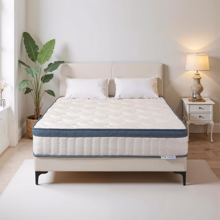 Materasso Tribesigns 160x200 cm altezza 25 cm, H3, 7 zone, materasso a molle insacchettate con Oeko-TEX, materasso a molle con gel memory foam