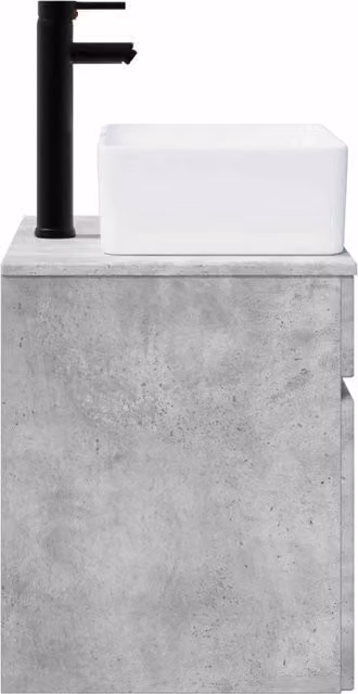 Mobile Lavabo | Armadio Lavabo da parete Grigio Cemento 49 x 41 x 63 cm
