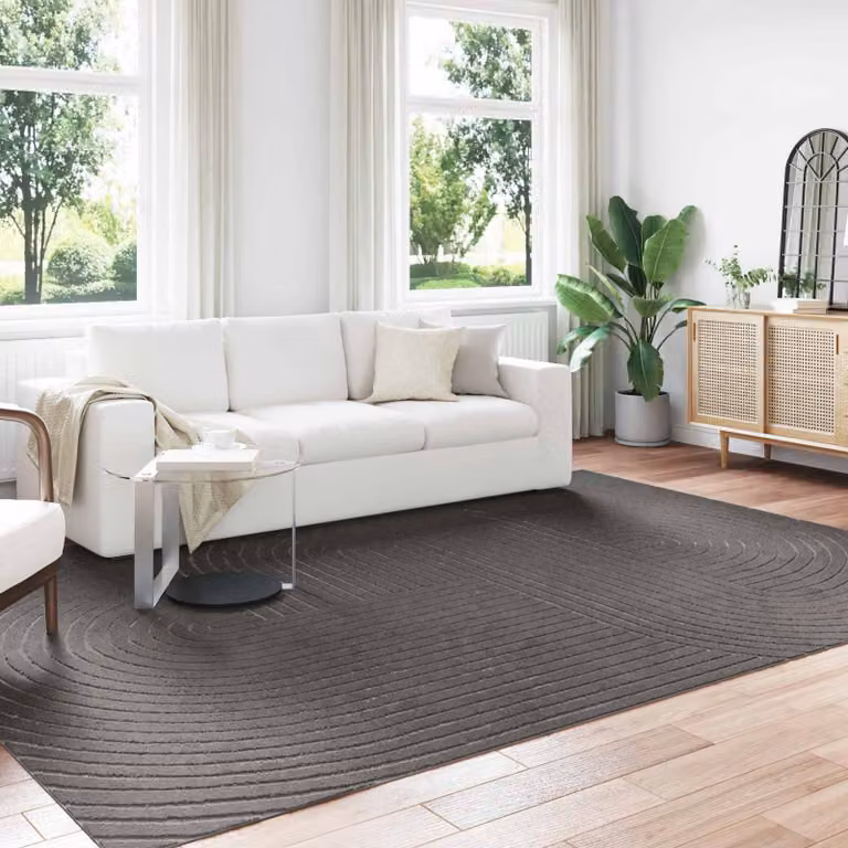 Tappeto vidaXL PALMERAS Antracite per interno ed esterno, Lavabile e Antiscivolo, L 280 x P 200 cm