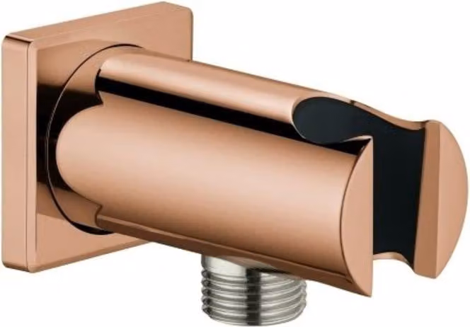 Gomito di uscita a parete Grohe Rainshower 1/2", con soffione doccia, rosone angolare, c. sole