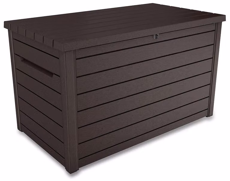 Baule Cassapanca da Esterno 147x86x83 cm in Resina Effetto Legno Keter Ontario Marrone