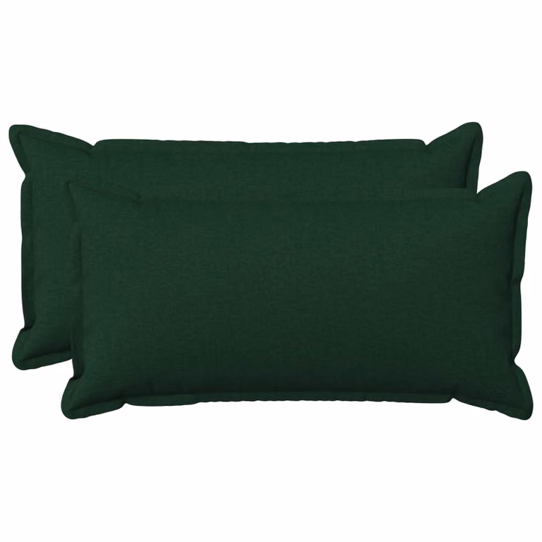 Set di 2 cuscini vidaXL HOUTEN verdi con rivestimento lavabile in poliestere L/P/H: 80 x 40 x 40 cm