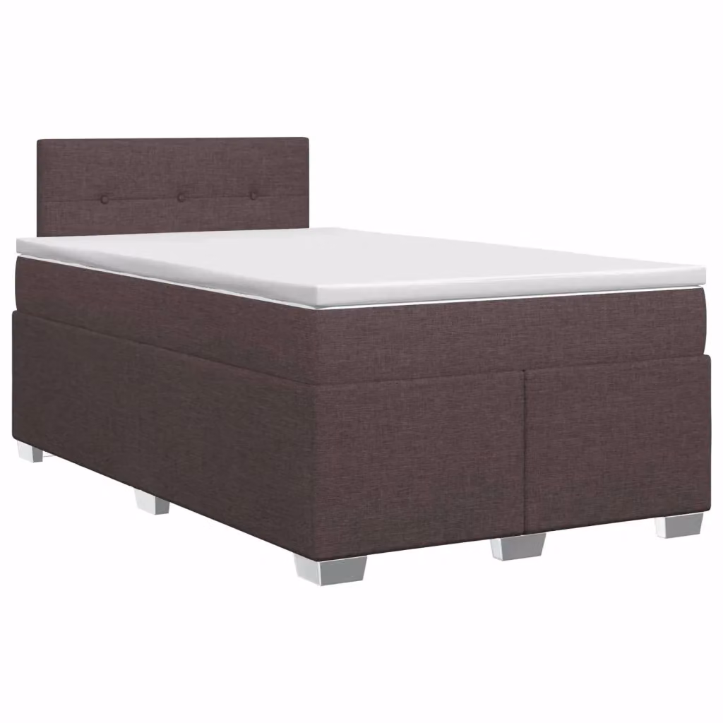 Letto box spring con materasso ibrido vidaXL marrone L/P: 120 x 200 cm – 2