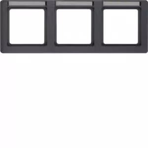 Berker 10236016 Cornice con campo di scrittura antracite con Berker Q.1
