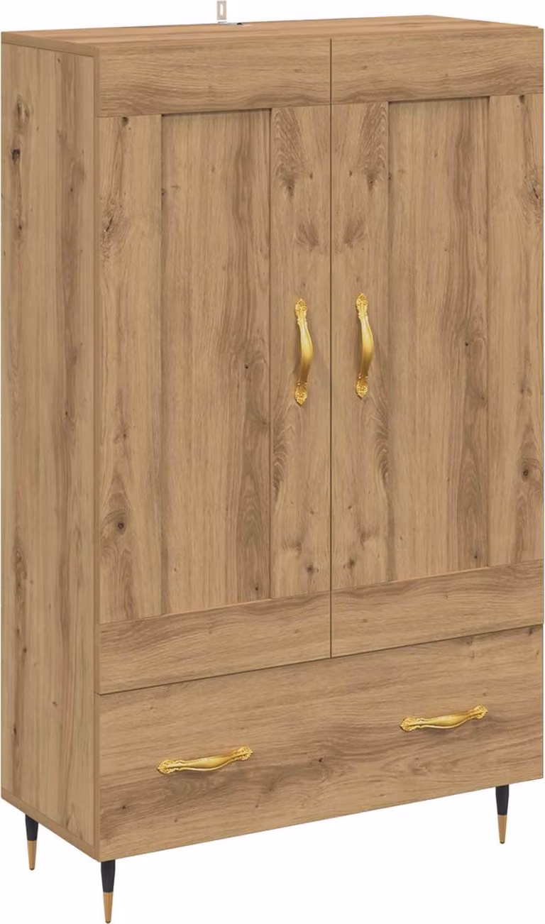 Credenza con cassetto Rovere artigianale 69,5 x 31 x 115 cm