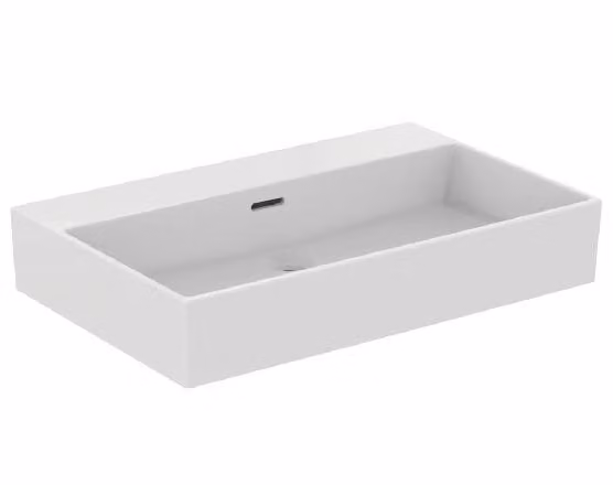 Ideal Standard Extra - Lavabo 700x450 mm, con sfioratore, senza foro per miscelatore, bianco T389301