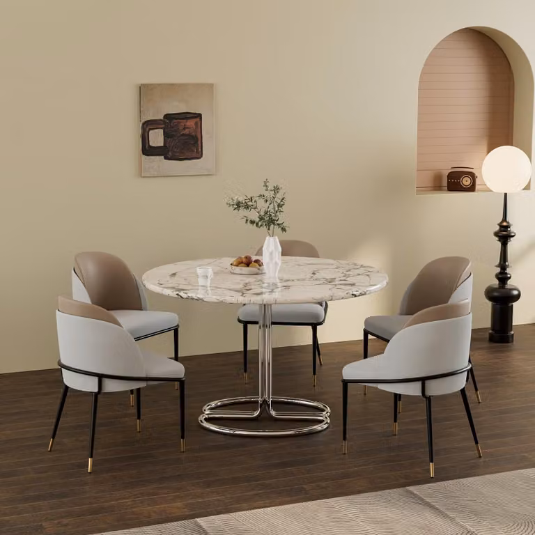 Sedia da pranzo - Sedia - Sedia a conchiglia - Sedia da cucina - Sedie da pranzo - Design moderno - Ecopelle resistente ai graffi