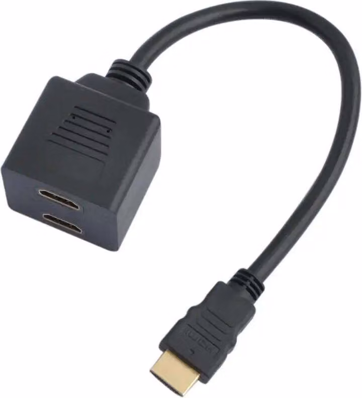 Convertitore (splitter) ESTILLO, HDMI maschio - 2 x HDMI femmina, nero