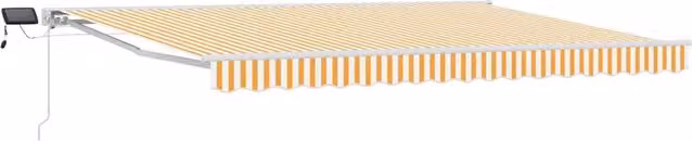 Cornice per Tenda Manuale con LED Giallo e Bianco 4 x 2 m 3420555