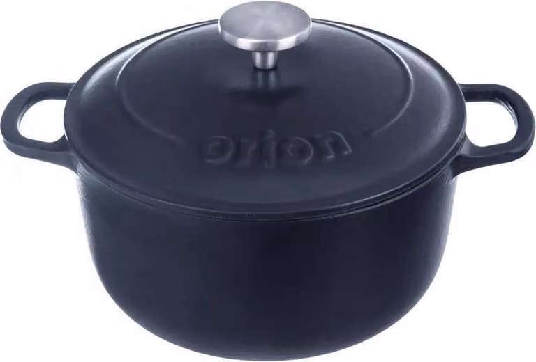 ORION Pentola in ghisa smaltata con coperchio 5,2 l, 26 cm ORION 113348