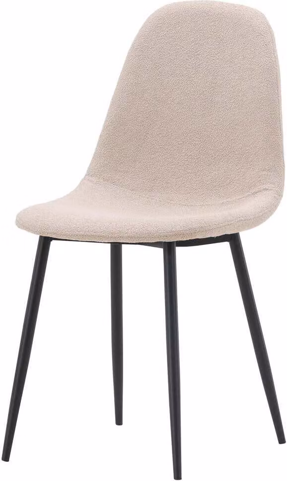 Sedia da pranzo FURNLUX Polar Beige Und Black 44cm / Hauptfarbe: Beige / Dimensioni: 44 x 53 x 88 cm