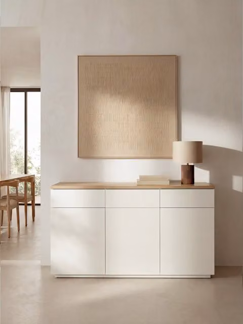 Credenza Havel Kenay Home bianca in stile moderno