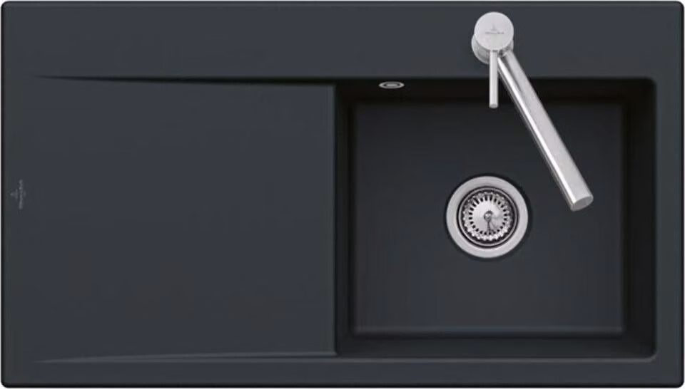 V&B Subway Style 45 lavello destro, mandorla CeramicPlus