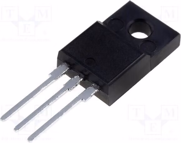 1 x Transistor: MOSFET unipolare N, 500V, 25W, 2,7A, modello STP5NK50ZFP, transistor a canale N