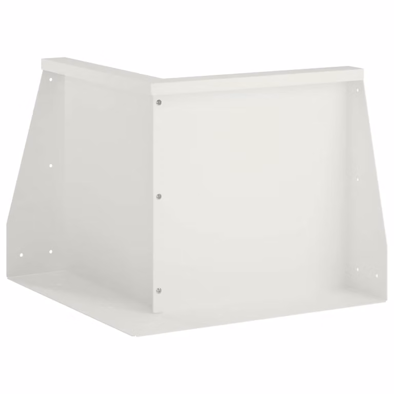 Letti rialzati ornamentali vidaXL in acciaio bianco L/P/H: 50 x 50 x 50 cm