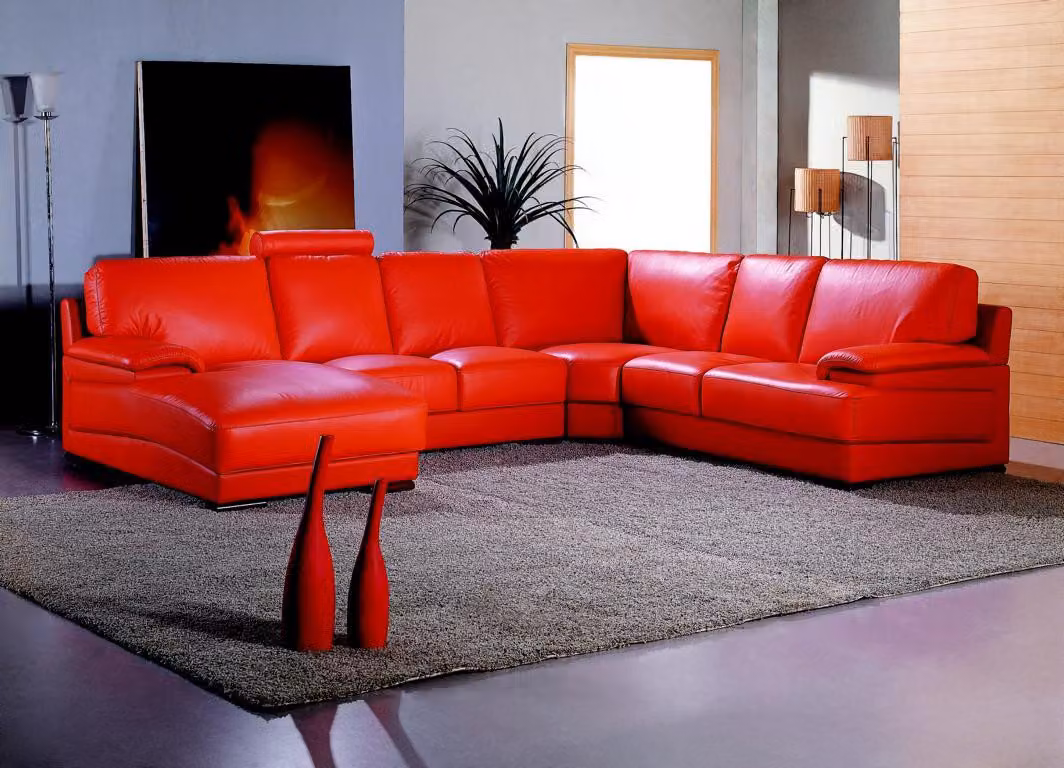 Ledersofa Wohnlandschaft Ecksofa Polster Eck Sitz Couch Garnitur U-Form XXL Big
