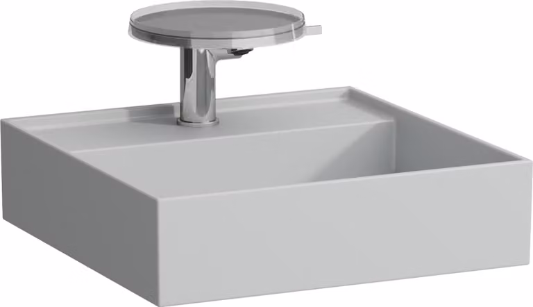 LAUFEN Kartell lavabo à poser, 3 trous pour robinet, sans trop-plein, 460x460mm, H8183317591581, H8183317591581