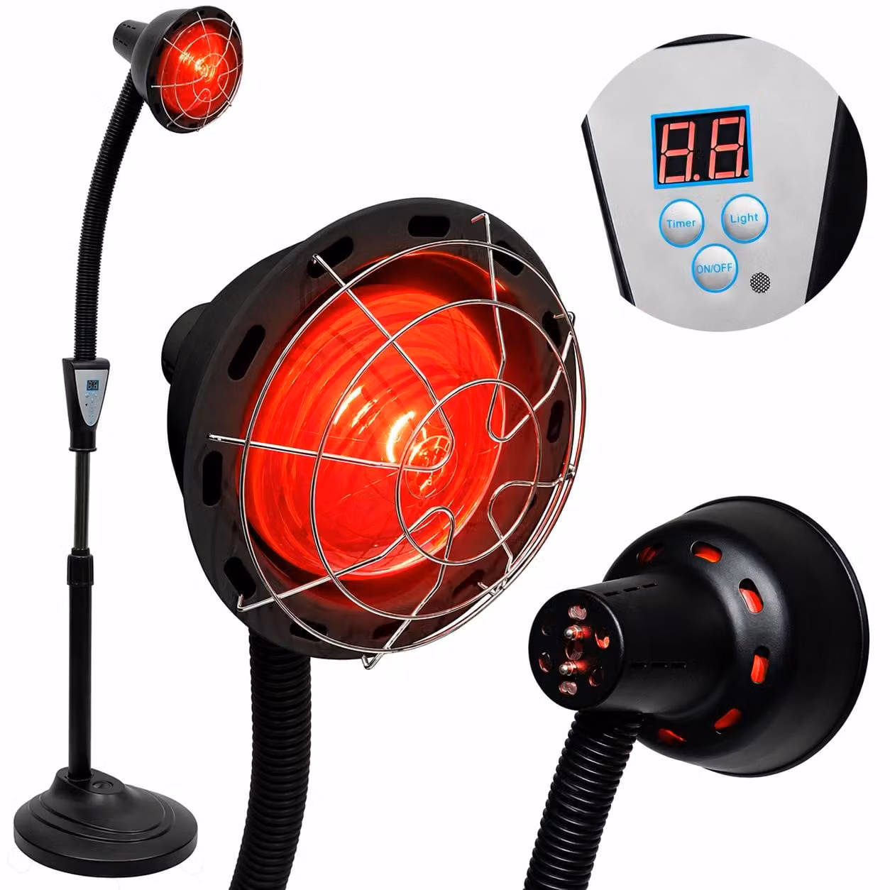 Lampada Infrarossi Sollux su Stativo, per Terapia Estetica e Fisioterapia
