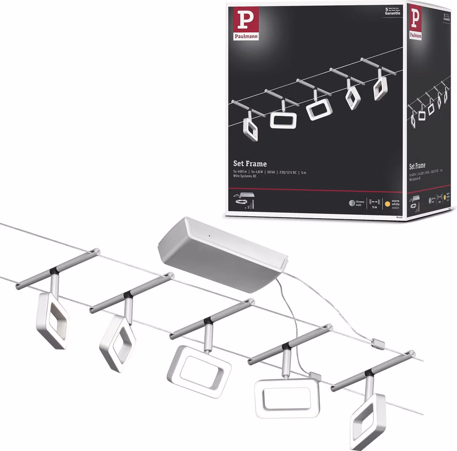 Sistema di cavi LED Paulmann CorDuo Set base telaio