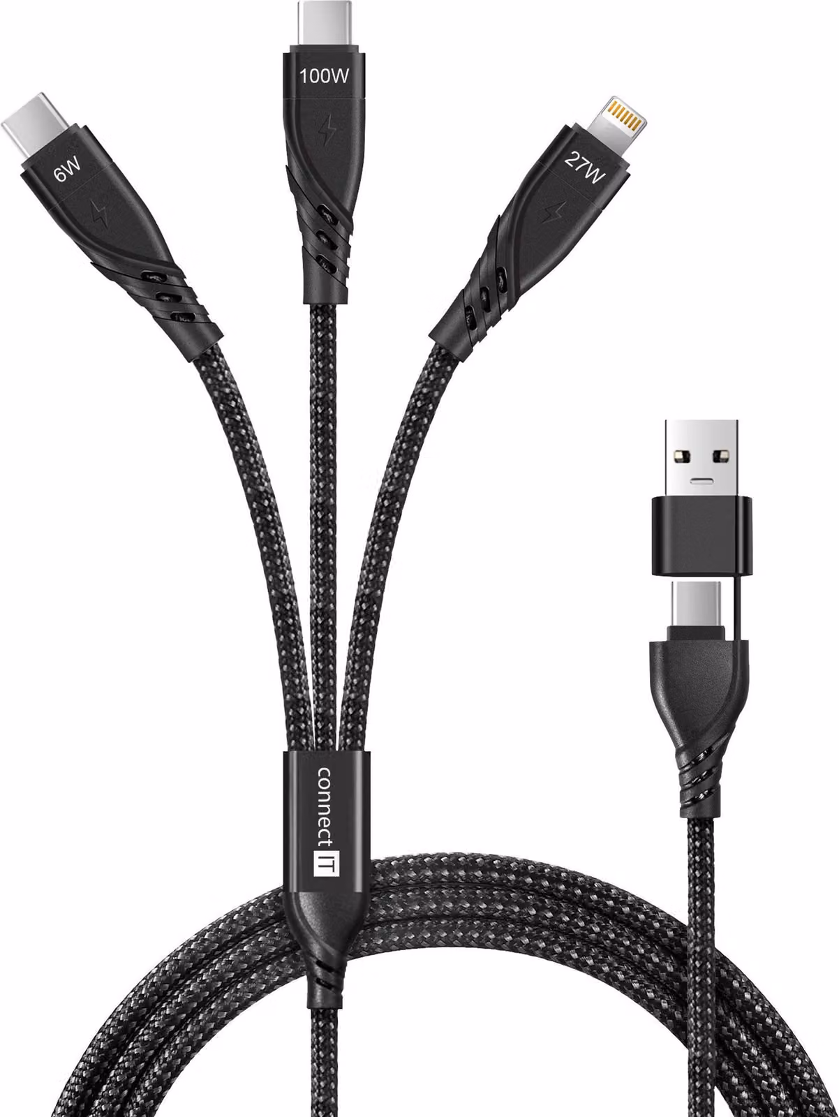 CONNECT IT Wirez 6in1, nero