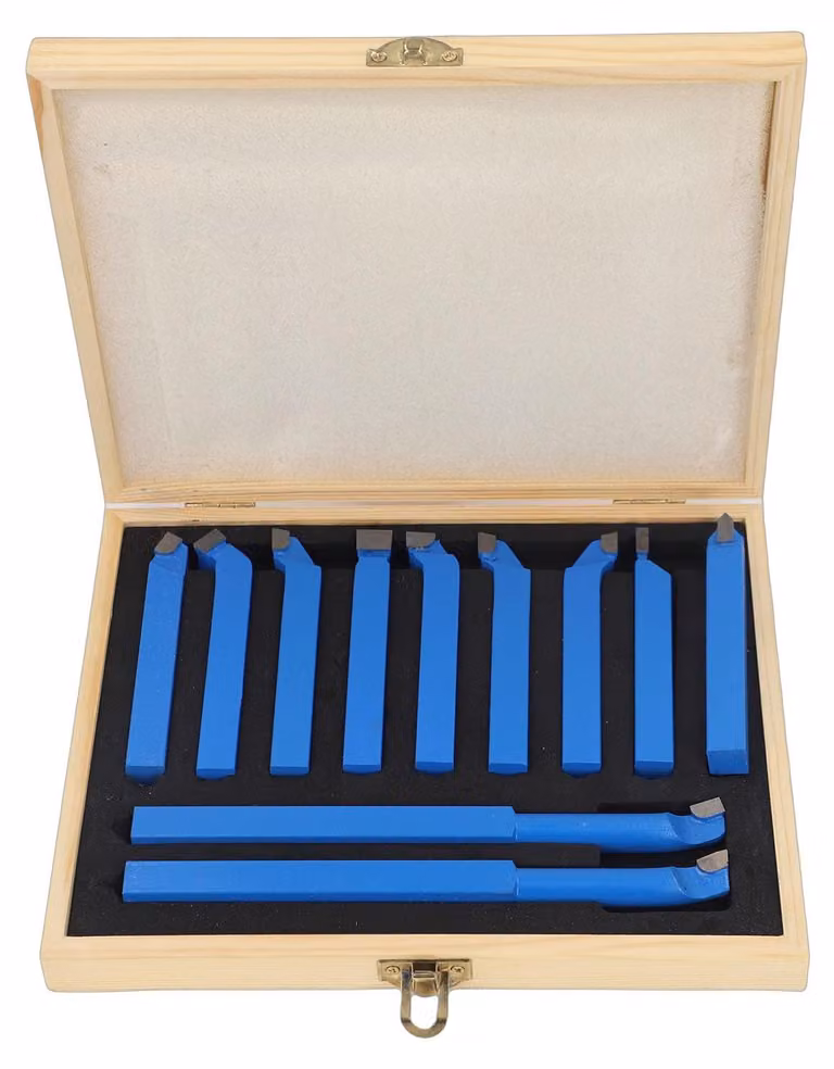 Set di utensili da taglio in metallo duro da 11 pezzi – Lavorazione dei metalli di alta precisione – Set di utensili da tornitura per CNC