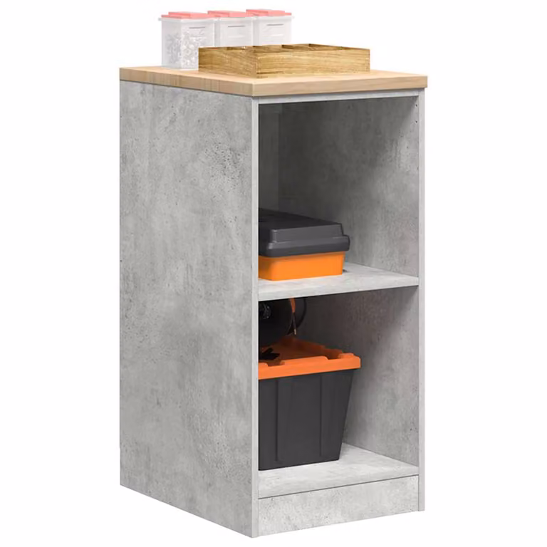 Armadietto da giardino vidaXL in stile industriale, colore grigio, con ripiani interni e montaggio a parete, L/P/H: 40 x 51 x 85 cm