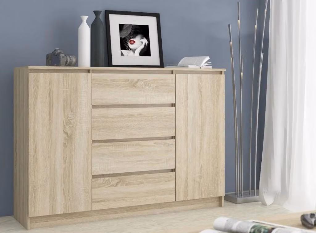Grande cassettiera combinata SAVRILA - rovere sonoma