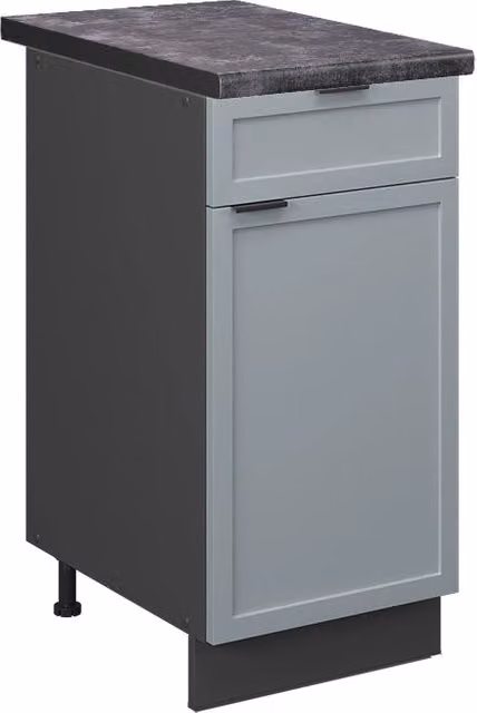 Mobiletto base per cucina Fame-Line Blu-grigio chiaro/Antracite 40 cm, PL Antracite Vicco