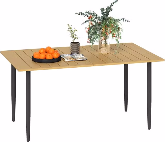 Tavolo da Giardino ¨C Minimal ¨C Marrone, Acciaio, 150x90cm