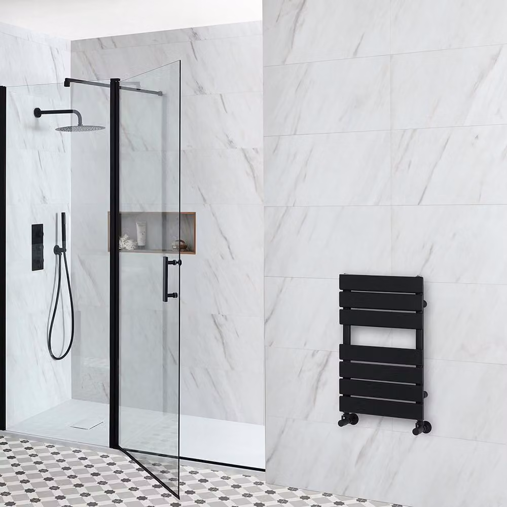 Scaldasalviette di Design - 600mm x 400mm - Nero - Lustro