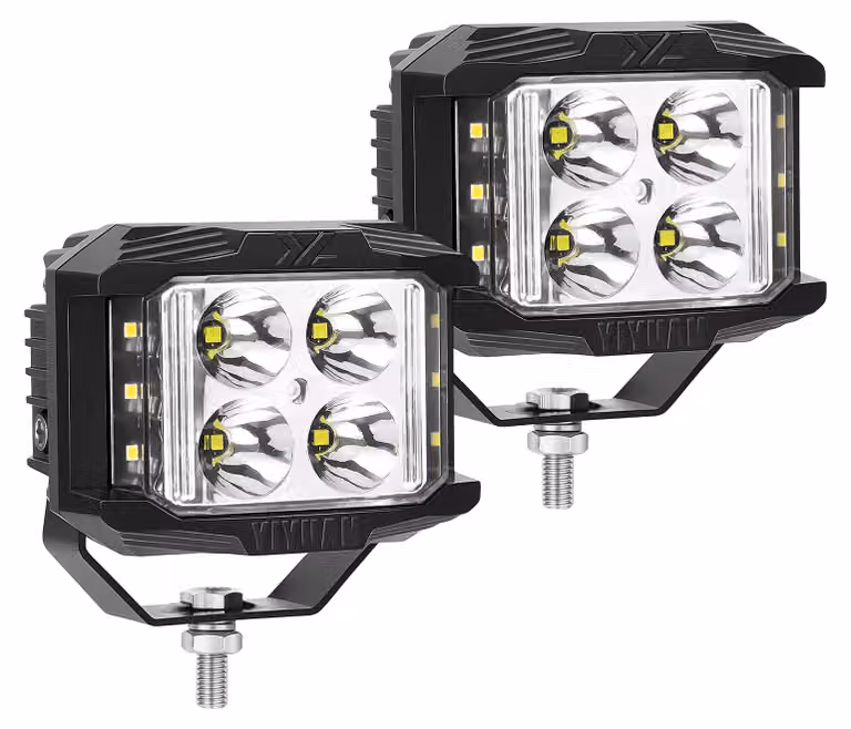 Lampada da lavoro, 3500 lumen, impermeabile IP67, confezione da 2 luci bianche