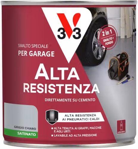V33 Smalto Pavimenti Alta Resistenza Grigio Chiaro 0,5L