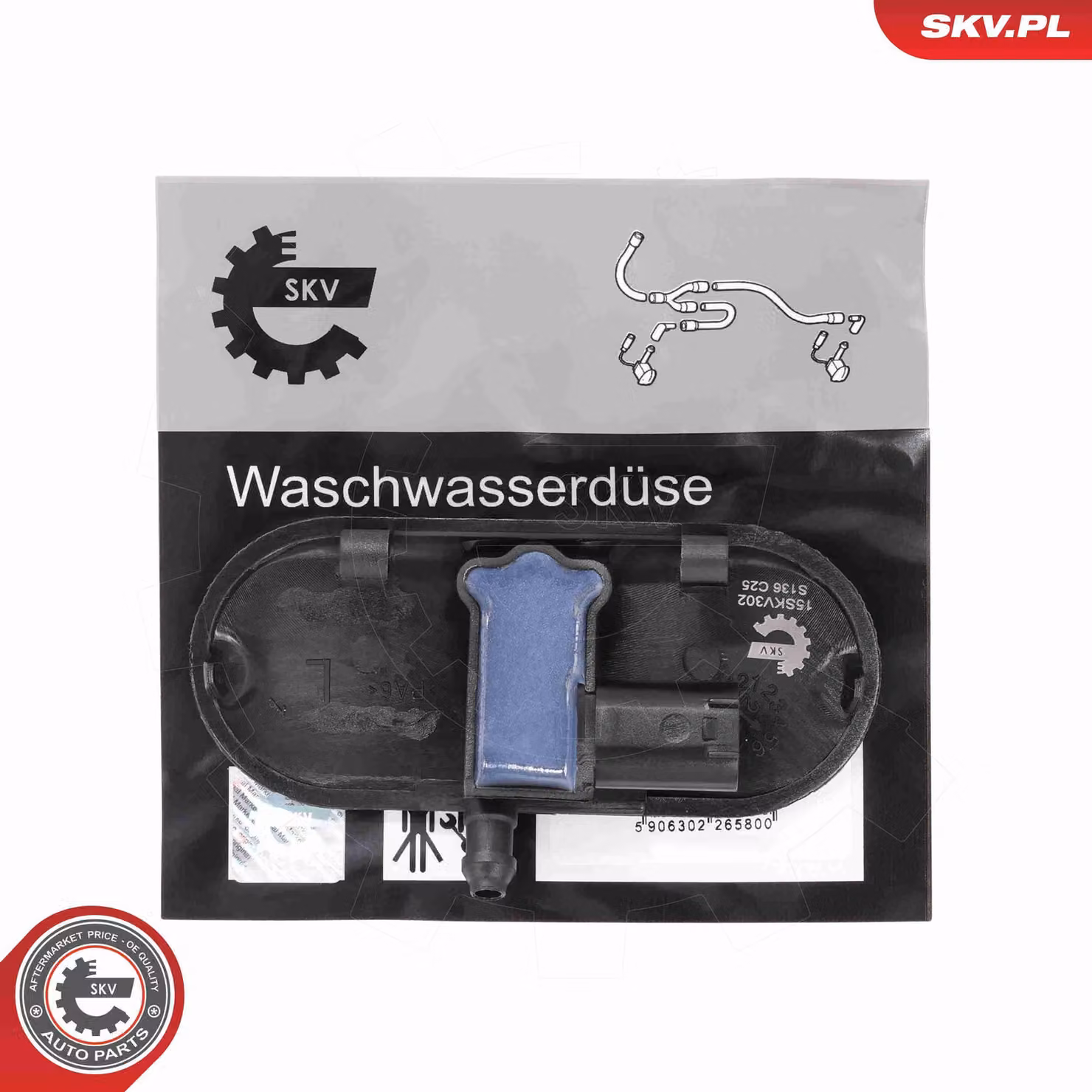 ESEN SKV Ugello tergicristallo e lavacristalli 15SKV302 Anteriore sinistro per AUDI A3 Sportback (8PA)