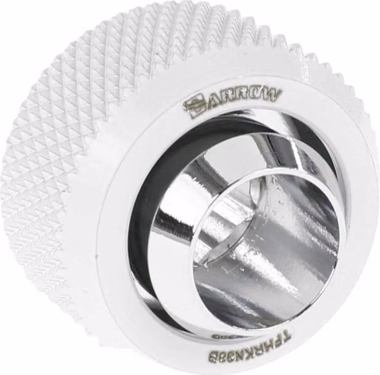 Barrow TFHRKN38B Connettore Compression Dritto G1/4 Tubo Morbido Bianco
