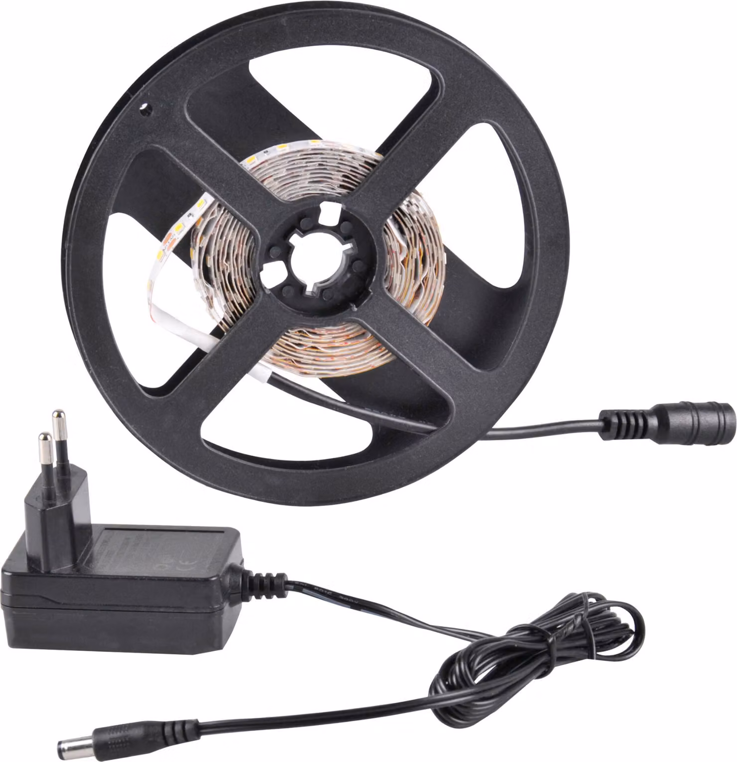 Set nastro LED 12 V, 2 m, IP20, 4000 K, 18 W con alimentatore  315359 Polux