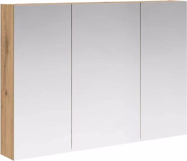 Mobiletto per specchio da Bagno | Armadio da bagno con porta Rovere Artigianale