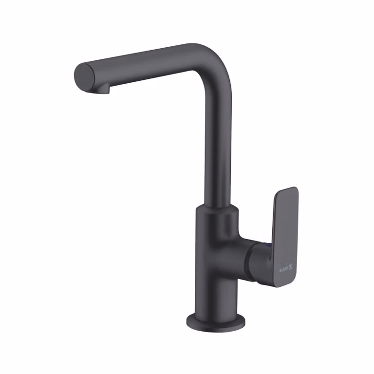 KLUDI PURE&STYLE Mitigeur monocommandé pour lavabo, hauteur de bec 220mm, pivotant, sans garniture d'écoulement, 400243975, 400243975