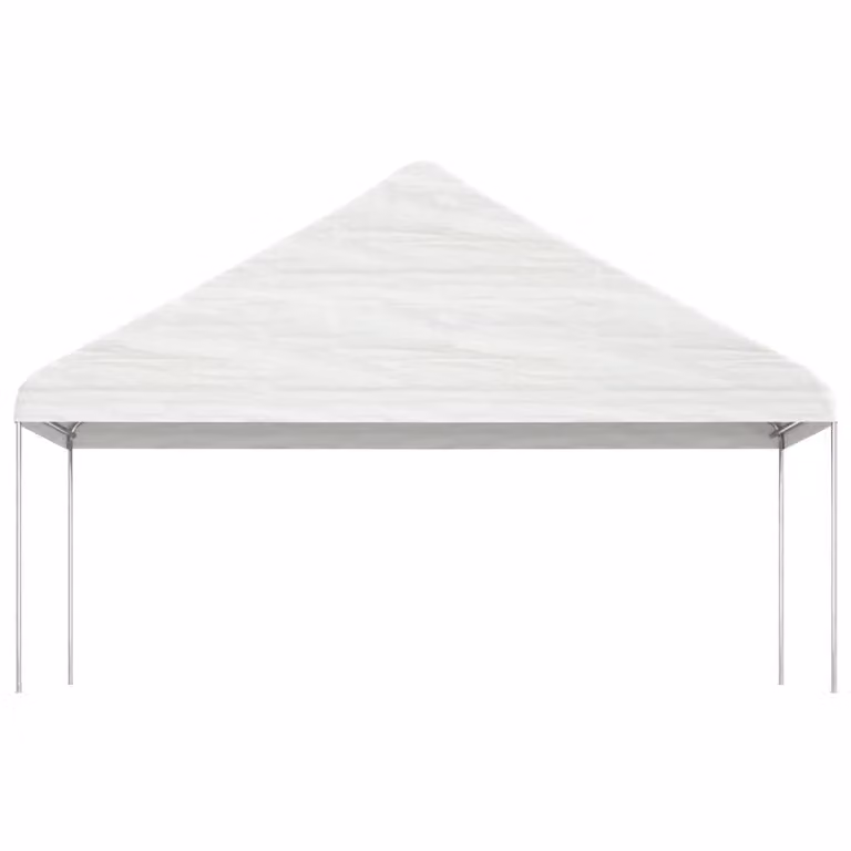Padiglione con tetto bianco 5,88x2,23x3,75 m polietilene