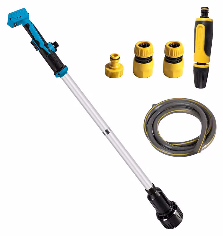 Pompa sommergibile per batteria Makita da 18V, portata di 3600 litri/ora, altezza di sollevamento di 3 metri, realizzata in alluminio