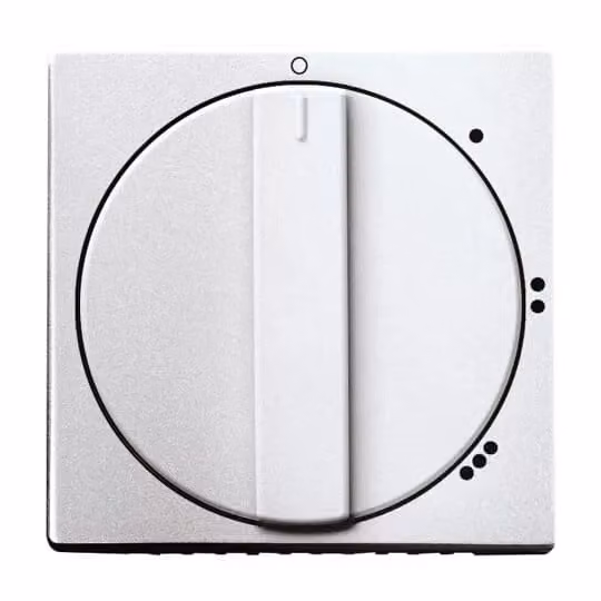 Busch-Jaeger 2542 DR/01-83, argento, termoplastica, senza viti, marca Busch-Jaeger, finitura opaca, grado di protezione IP20