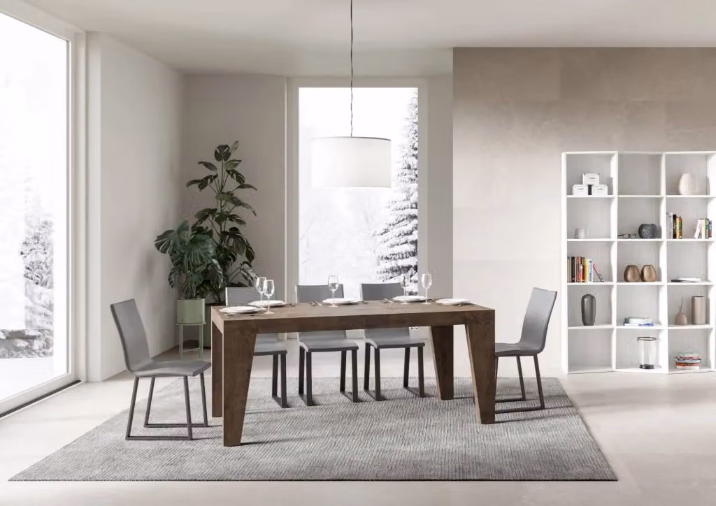 Tavolo Allungabile Naxy Premium GIORDANOSHOP Colore Noce L/P/H: 200/460 x 90 x 77 cm – 2