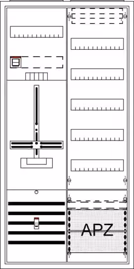 Striebel e John DA27TB Armadio completo, AP a tre punti, A27 1Z Classe di protezione II, Grado di protezione IP31 2CPX054466R9999