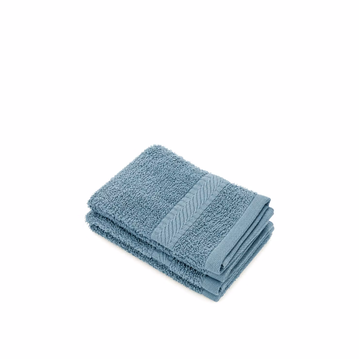 Set di 2 lavette in cotone Kasanova azzurre, L/P: 30 x 30 cm – 2