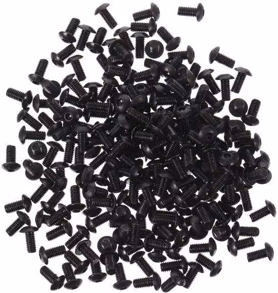 Grande macchina per velcro - Set da 200 pezzi - Viti M4 - Nero