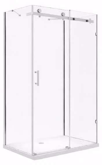 Glaswerk Westfalen - Cabina doccia scorrevole, modello Ida, dimensioni 80x120x80x195 cm