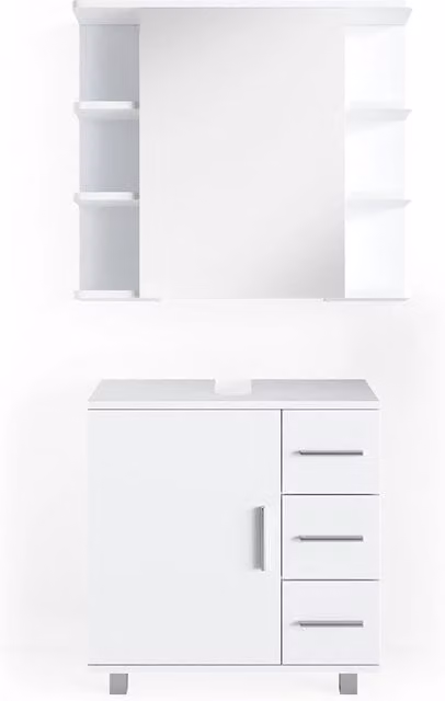 Set mobili bagno Ilias Bianco 2 pezzi Vicco